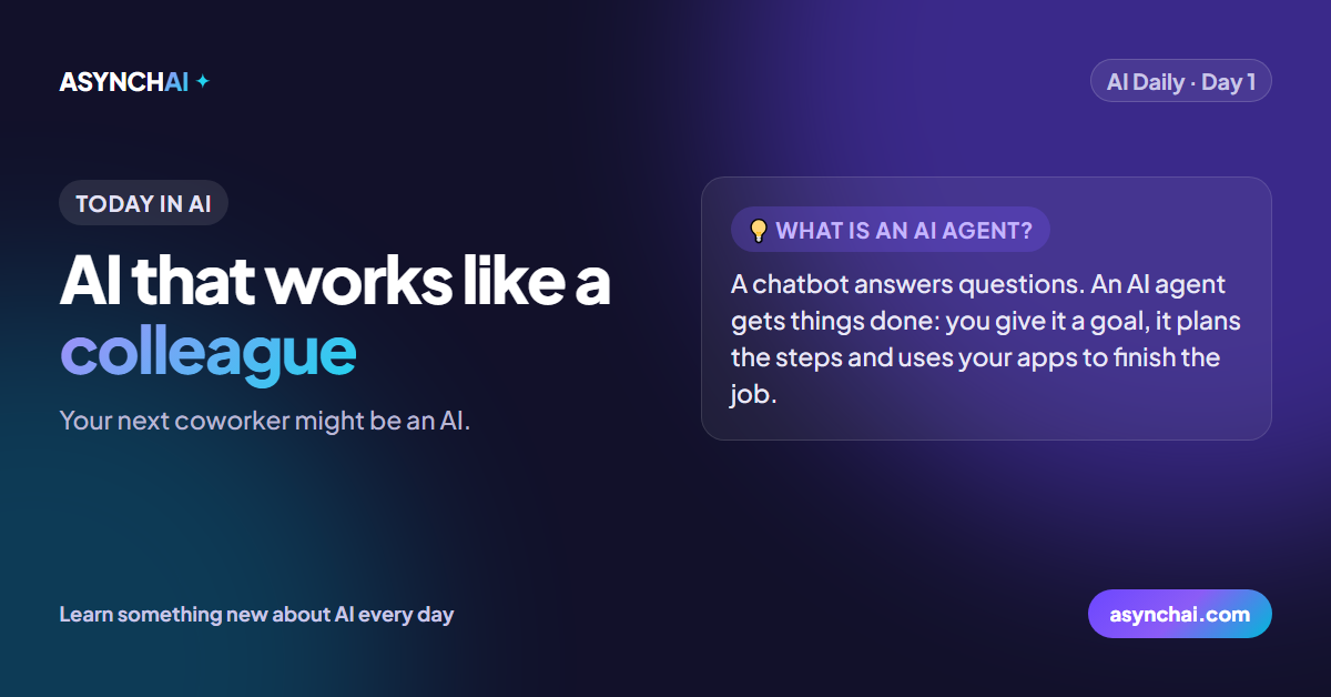 AI that works like a colleague